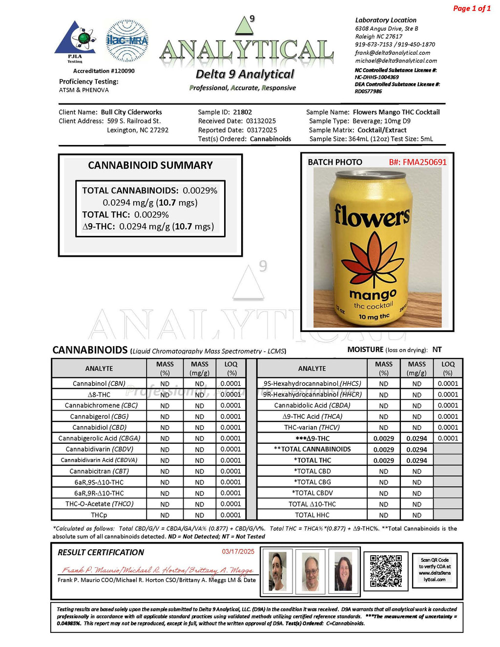 Mango THC Cocktail - 4 Pack